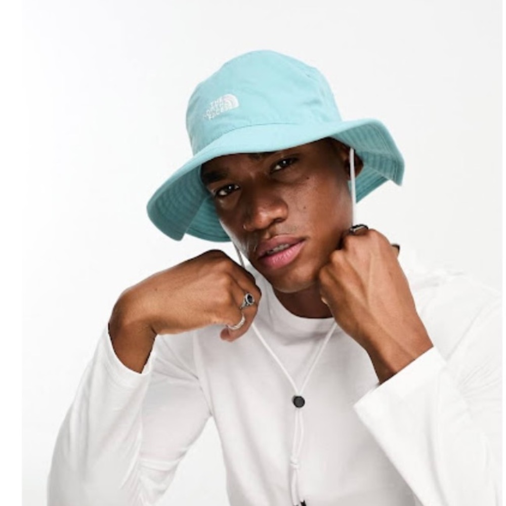 The North Face Aqua Blue Bucket Hat